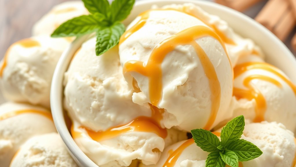 custard preparation and freezing