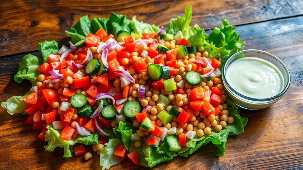 customizable chopped salad ingredients