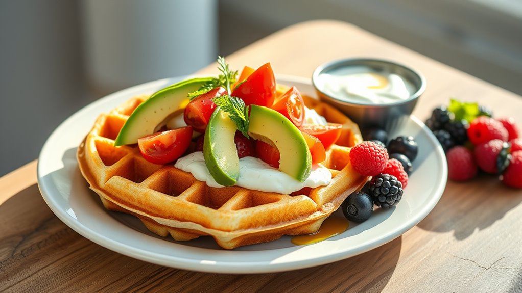 customizable cottage cheese waffles