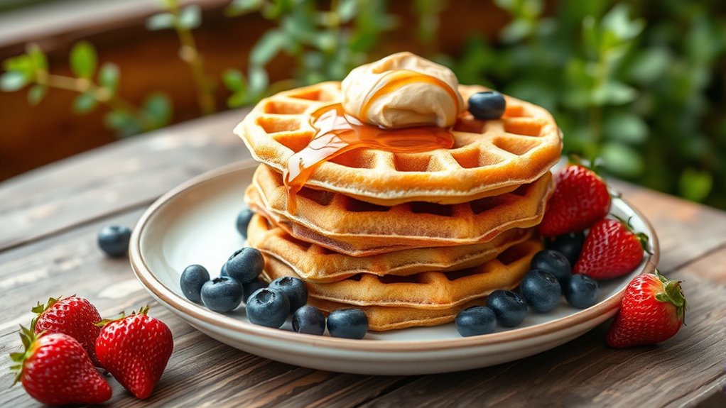 customize dairy free waffle toppings