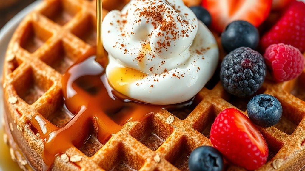customizing oat waffle batter