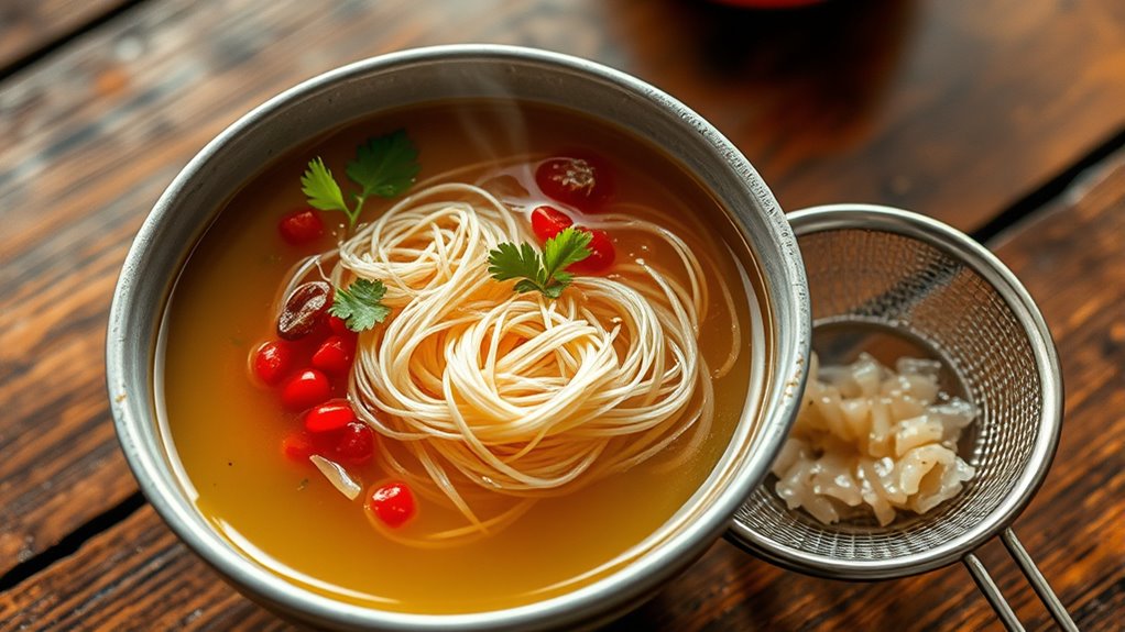 delicate broth preparation techniques