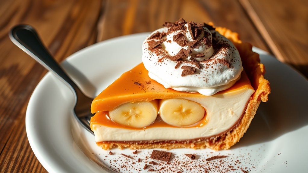 delicious banana caramel dessert