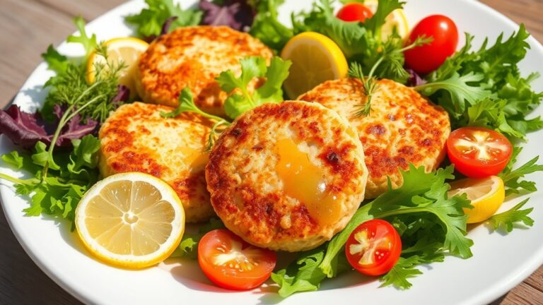 delicious crab cake salad