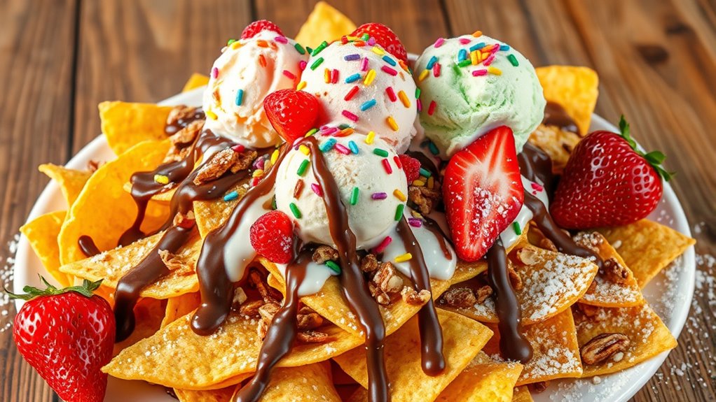 delicious dessert nacho treat