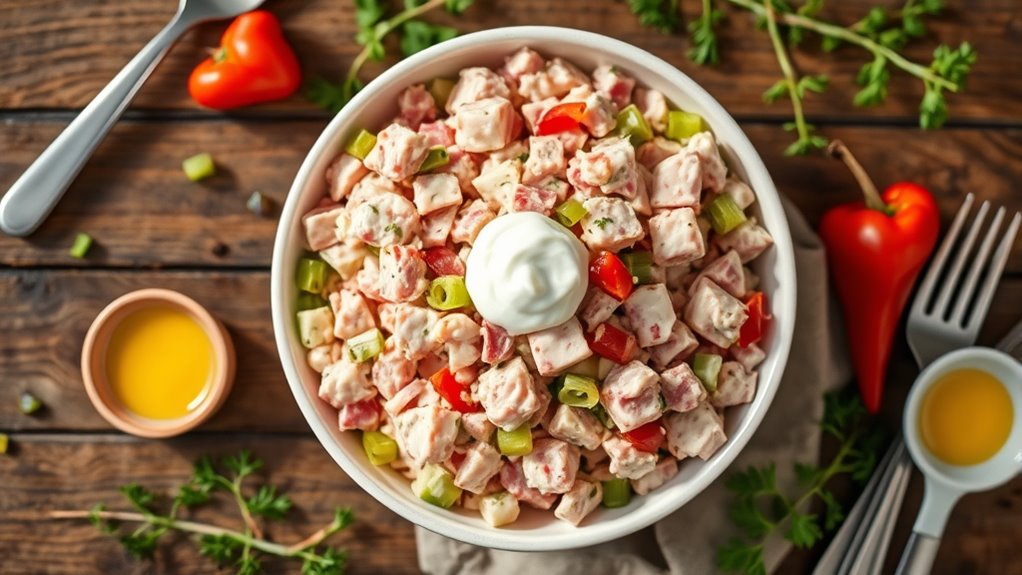 delicious heavenly ham salad