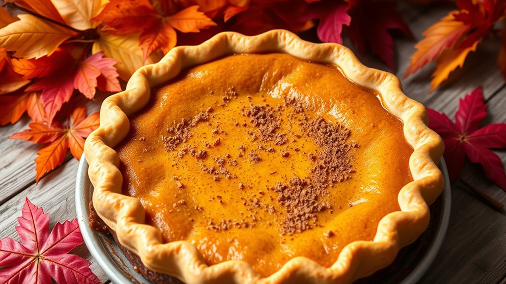 delicious homemade pumpkin pie