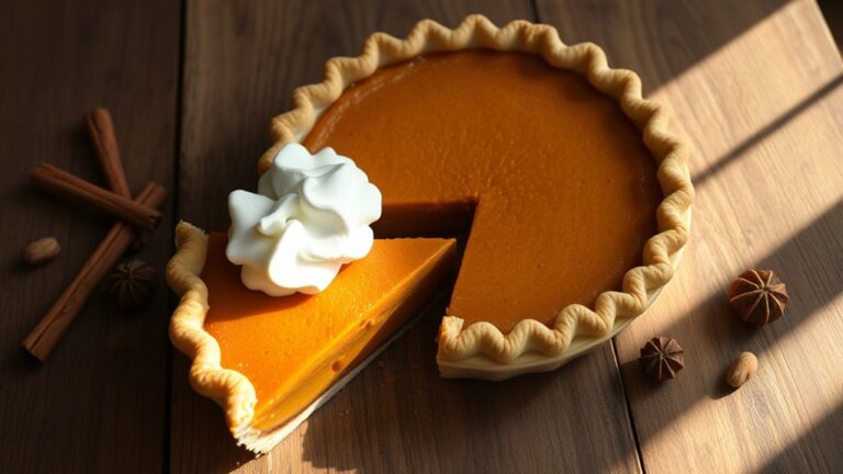 delicious homemade pumpkin pie