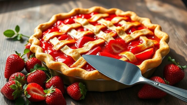 delicious homemade strawberry pie