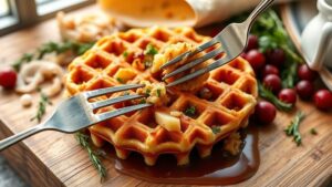 delicious stuffing waffle recipe