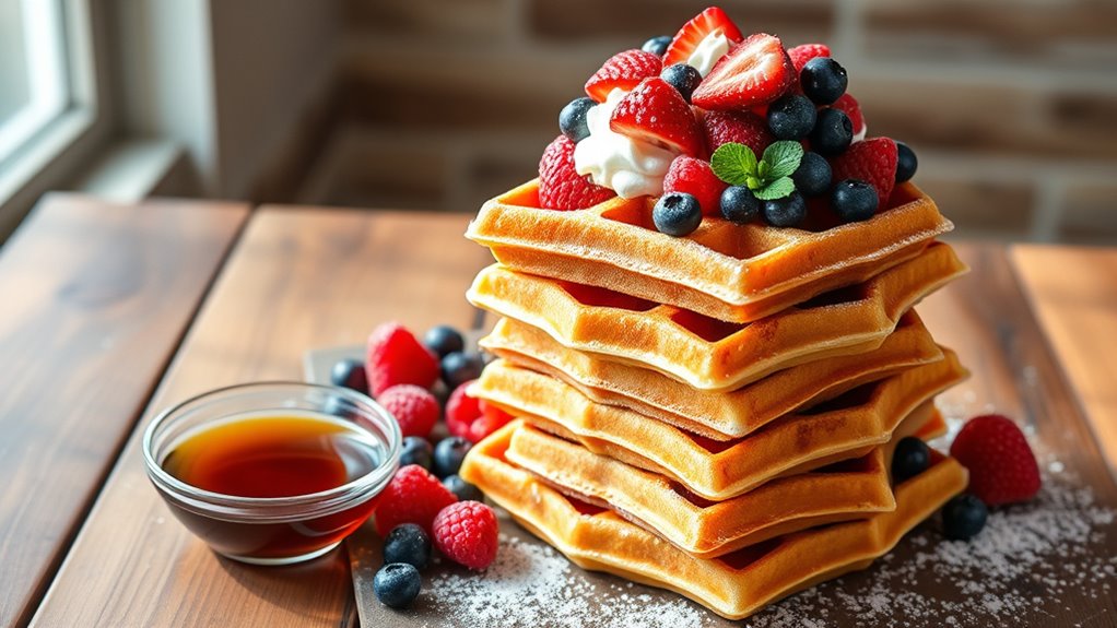 delicious waffle topping options