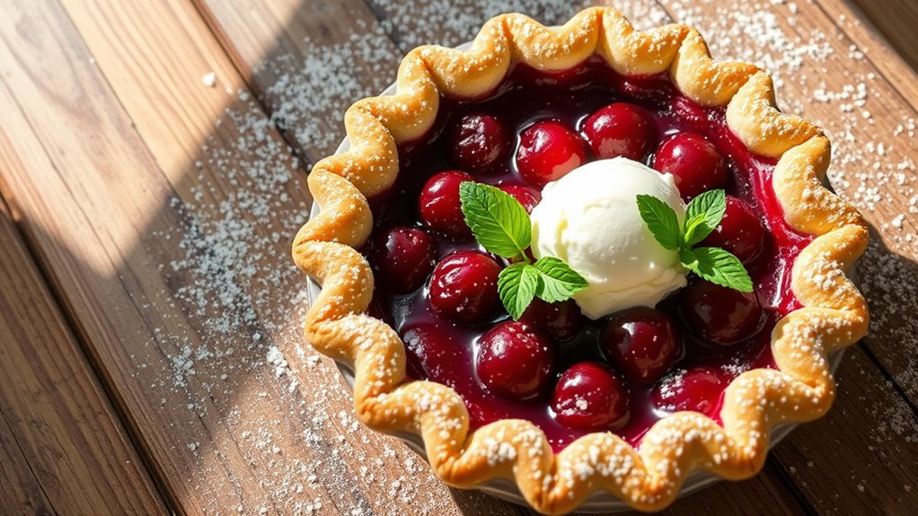 delightful gluten free pie serving