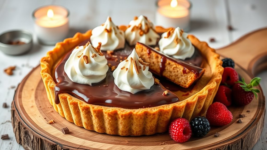 delightful pb pie presentation