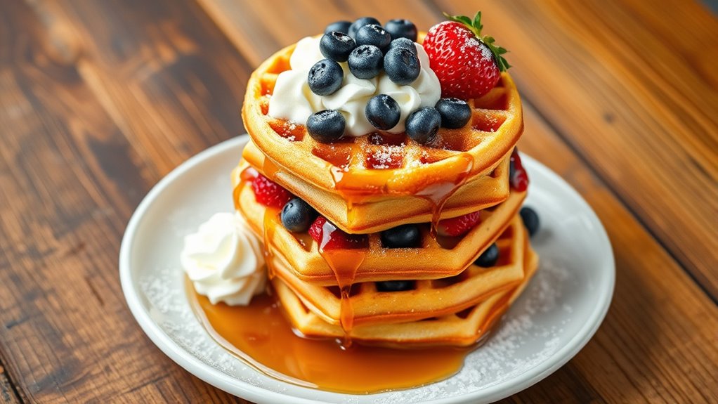 delightful waffle serving ideas