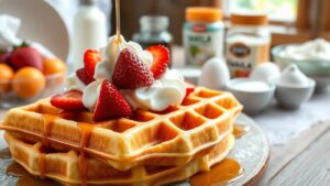 easy belgian waffle recipe