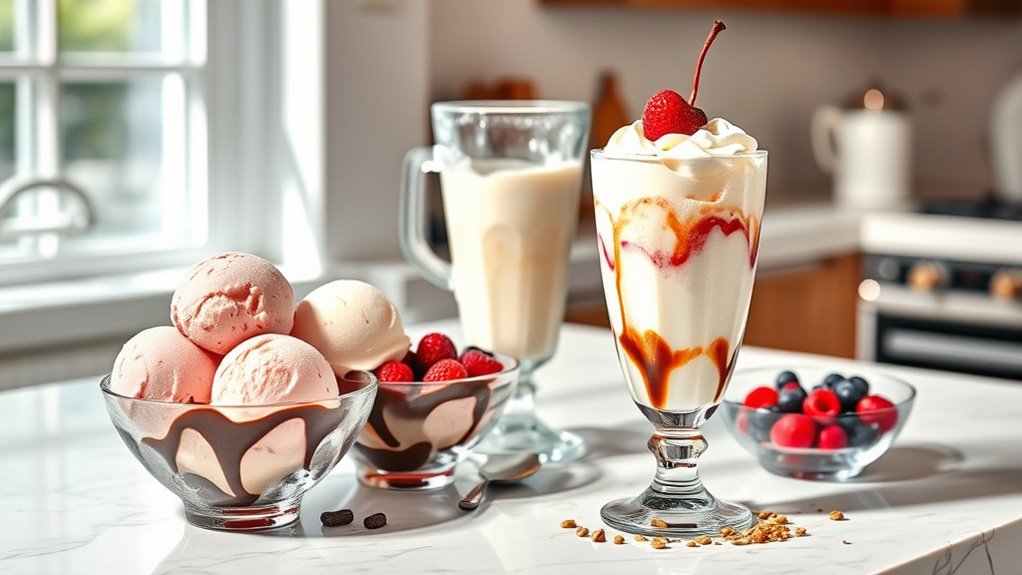 efficient ice cream preparation