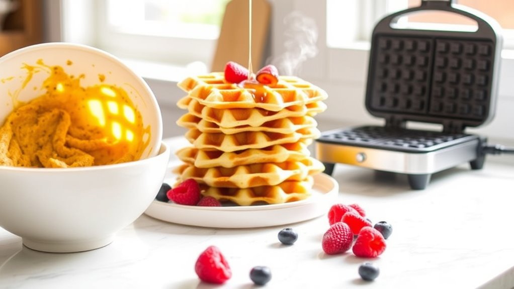 efficient waffle batter preparation