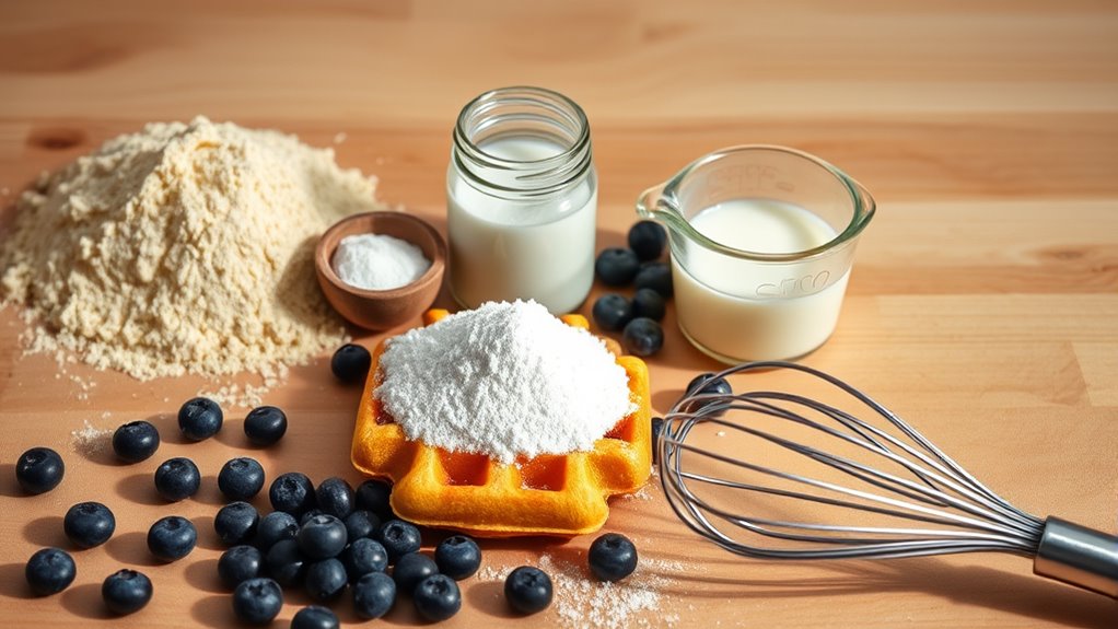 egg free waffle ingredients list