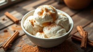 eggless cinnamon ice cream
