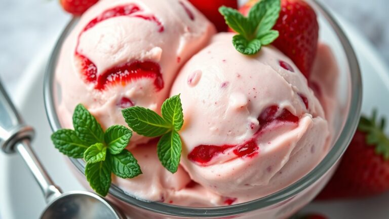eggless strawberry ice cream