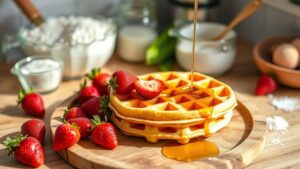 eggless waffle recipe steps