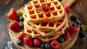 eggless waffles made easy