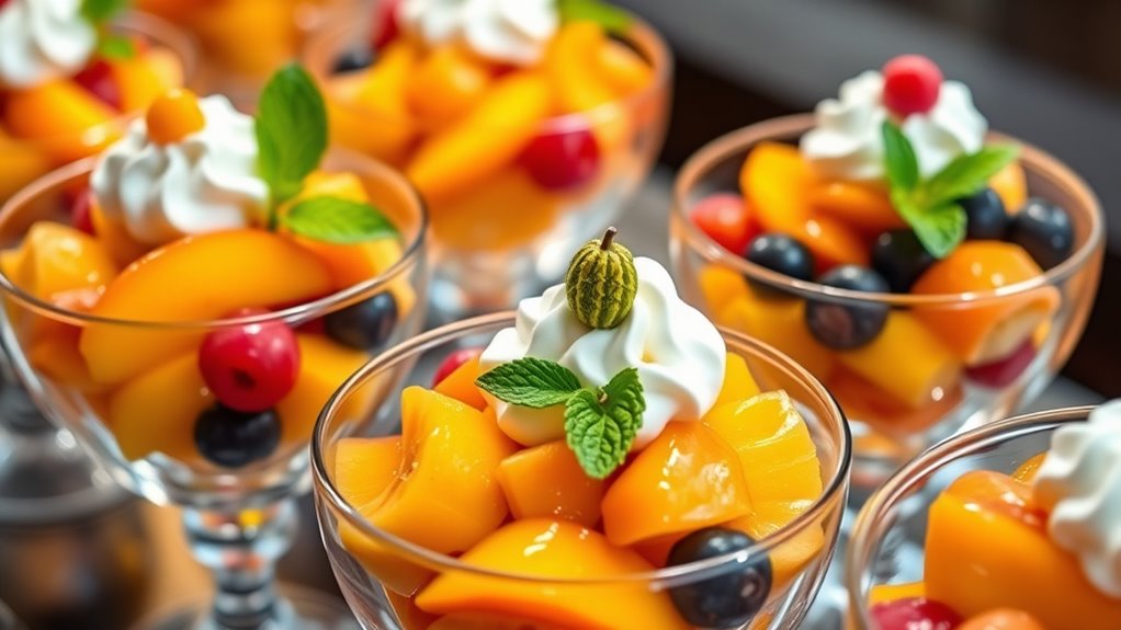elegant fruit salad presentation