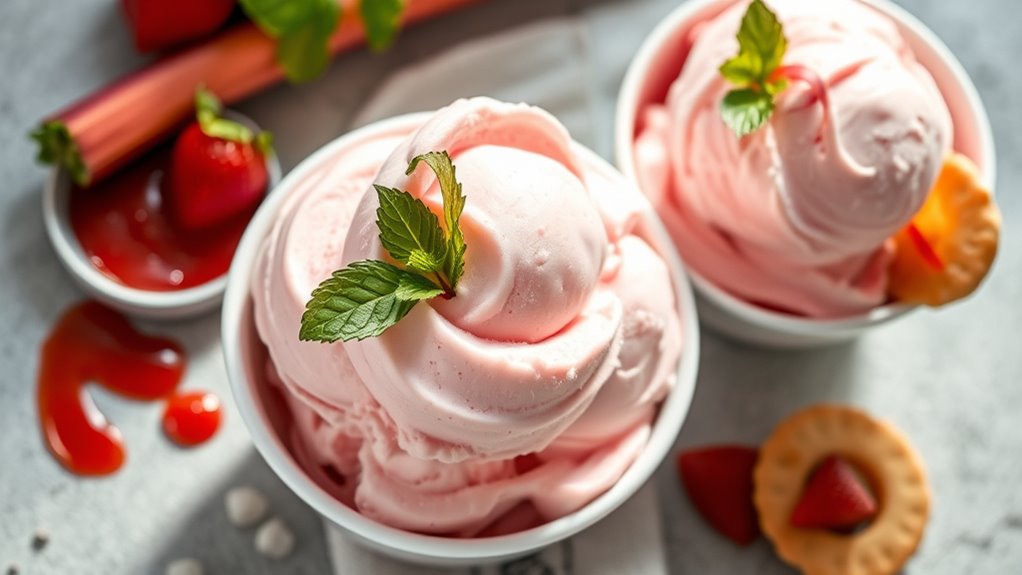 elegant ice cream presentation