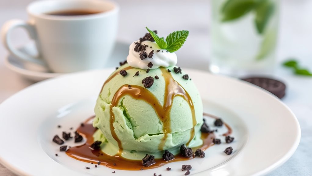 elegant oreo mint presentation
