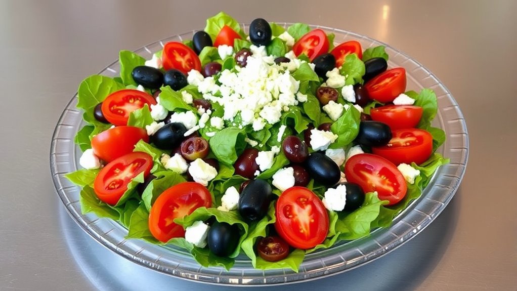 elegant salad presentation techniques