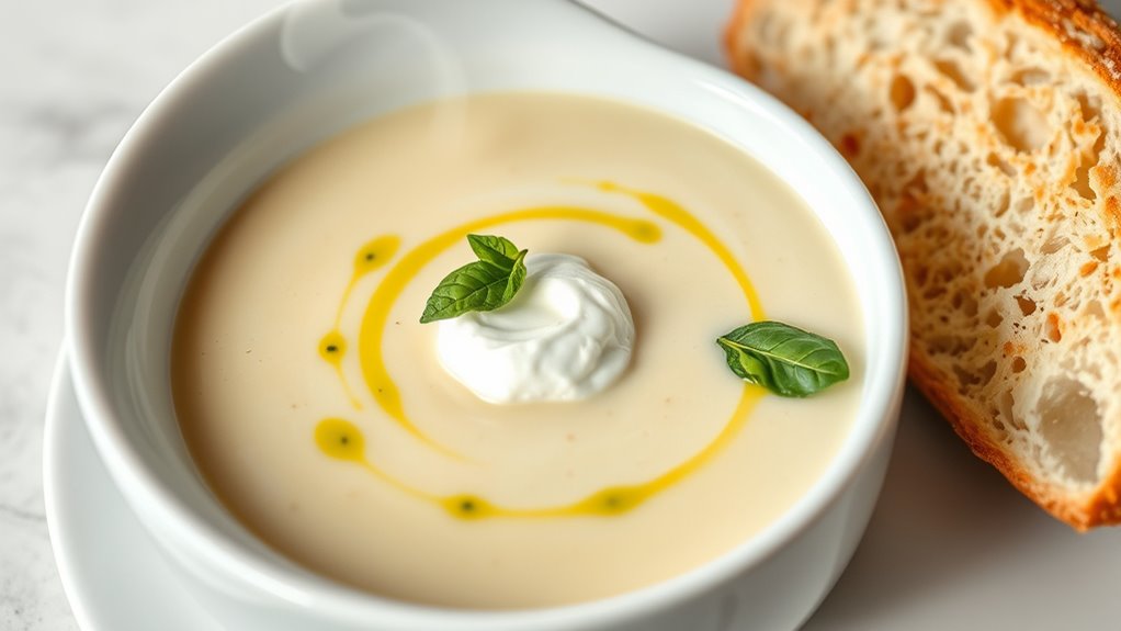 elegant soup presentation tips
