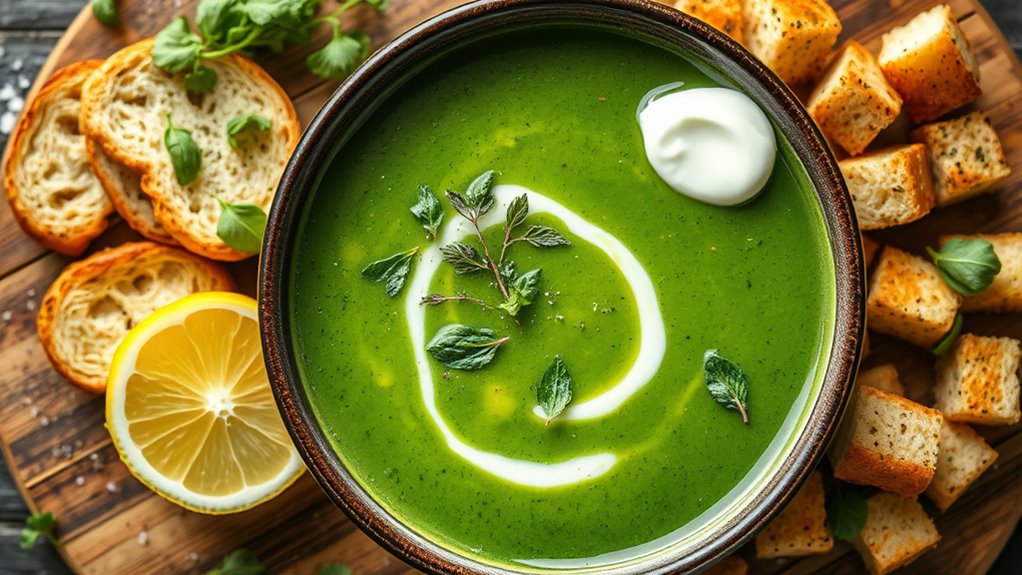 elegant soup serving suggestions