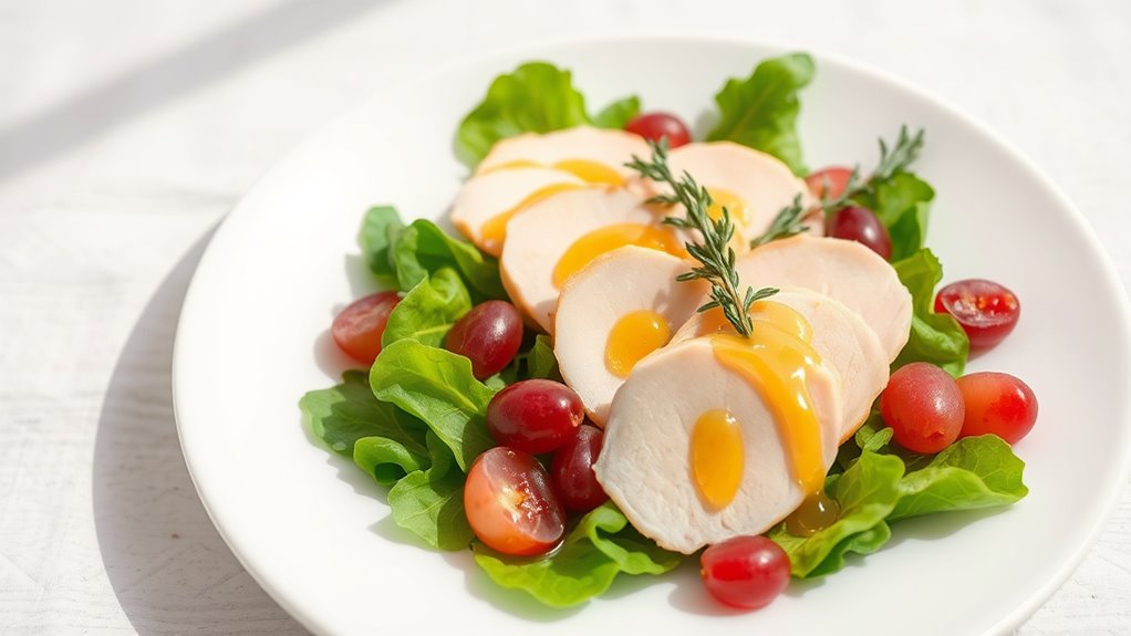 elegant turkey grape presentation
