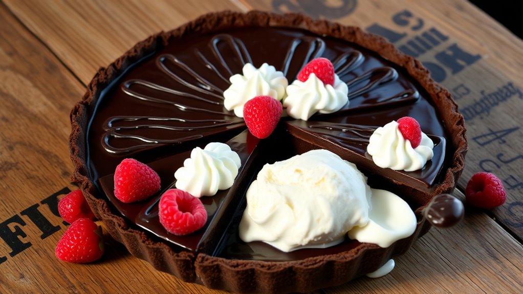 elevate chocolate pie presentation