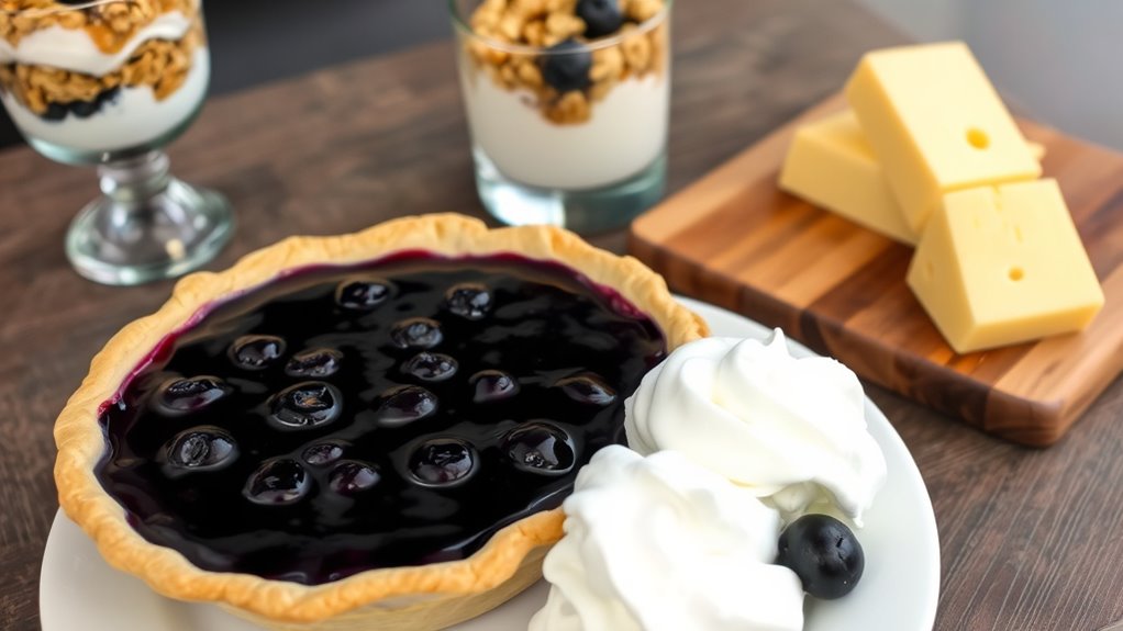 elevate dessert with blueberry