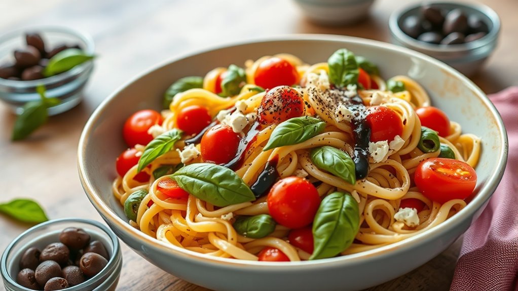 elevate pasta salad presentation