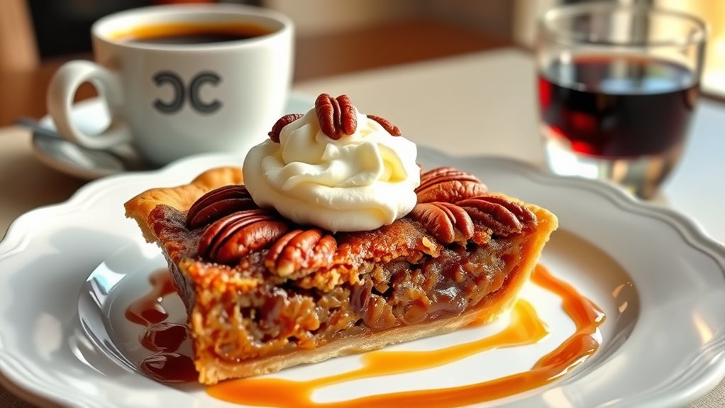 elevate pecan pie serving