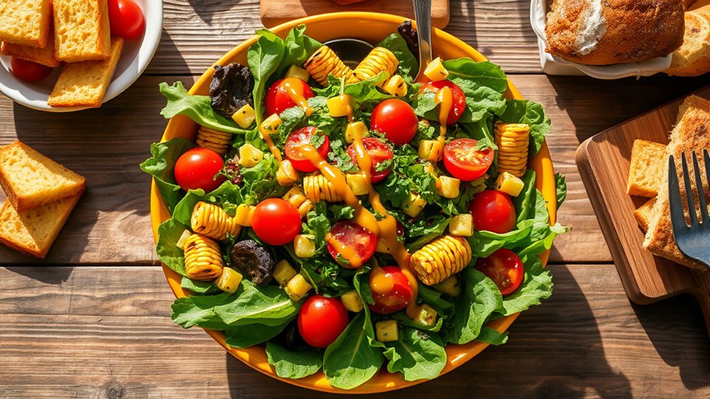 elevate salad serving presentation