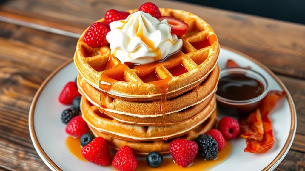 elevate waffles with toppings