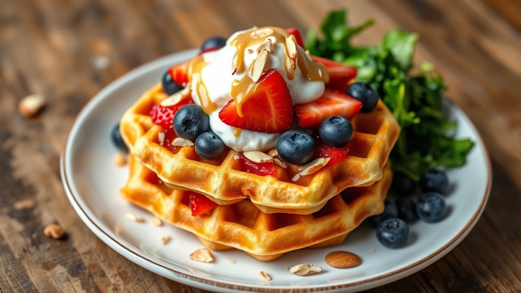 elevate waffles with toppings