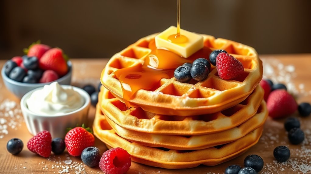 elevate waffles with toppings