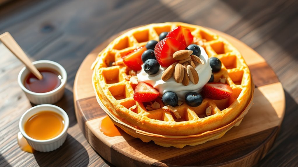 elevate waffles with toppings