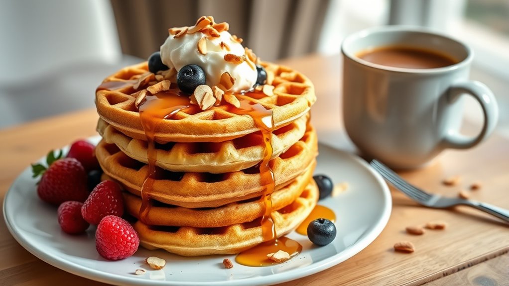 elevate waffles with toppings