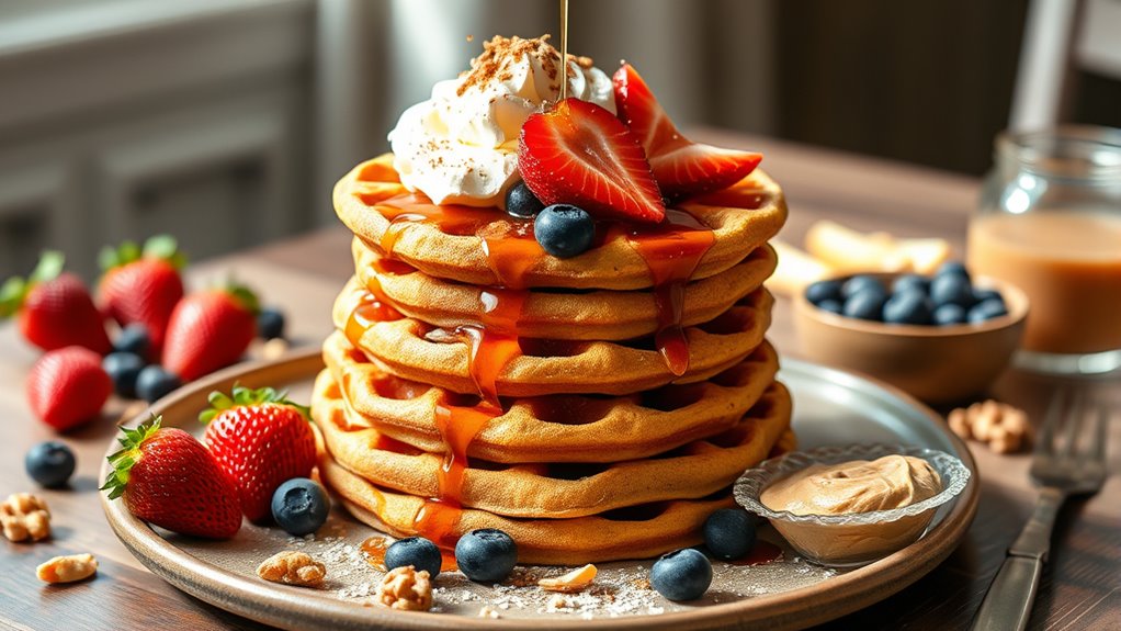 elevate waffles with toppings