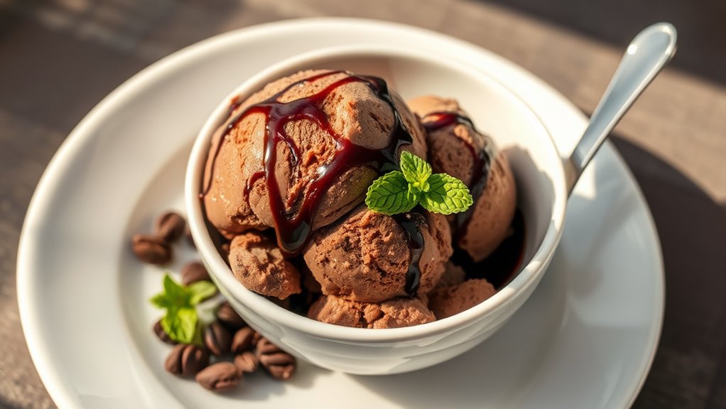 elevate your chocolate ice cream