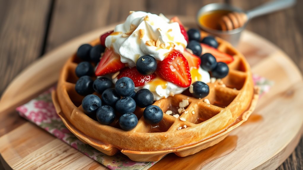 elevate your waffle presentation