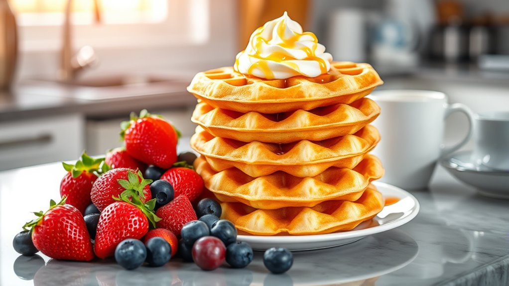 elevate your waffle presentation