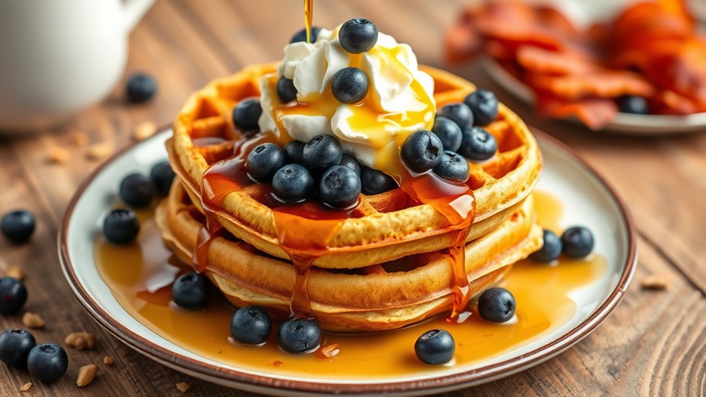 elevate your waffle presentation
