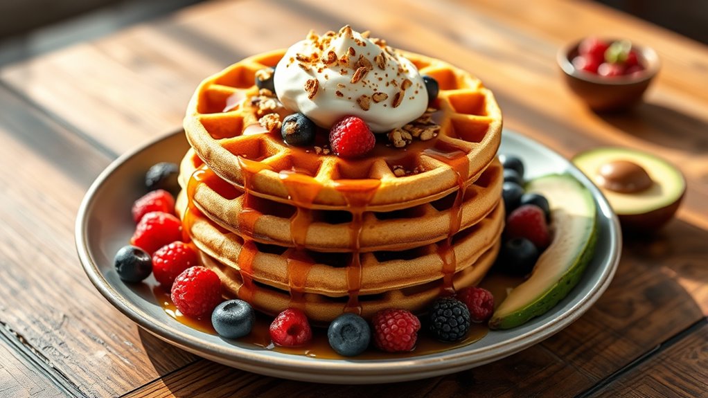 endless waffle topping possibilities