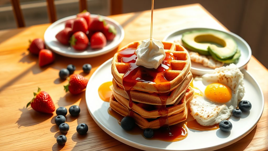 endless waffle topping possibilities
